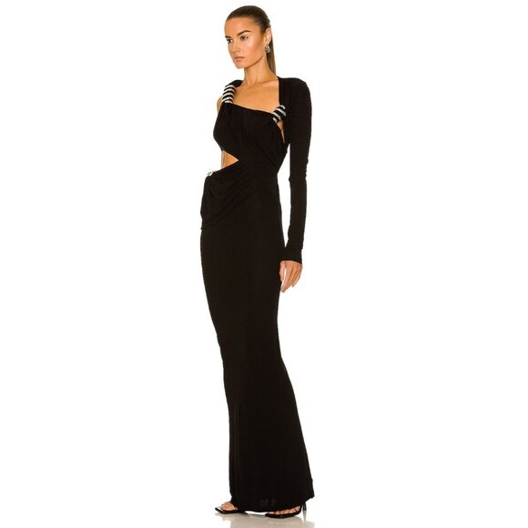 Christopher Esber Coiled Twist Torso Maxi Dress in Black - Picture 4 of 6